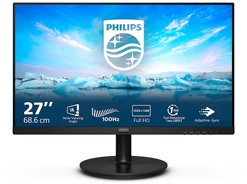 PHILIPS 271V8LAB - 27 Zoll Full-HD Monitor, 4 ms Reaktionszeit und 100 Hz für flüssige Bilder und Gaming-Erlebnisse