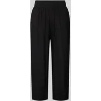 Tom Tailor Regular Fit Culotte mit gelegten Falten in Black, Größe 38/26