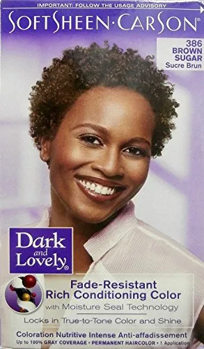 Dark and Lovely Fade Resistant Rich Conditioning Color Haarfarbe/Hair Color Brown Sugar 386
