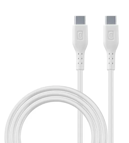 Cellularline Fast Charging USB Type-C Kabel 200cm 5A/100W - Hochwertiges USB Type-C Kabel mit 200 cm Länge, ideal für schnelles Laden und Datenübertragung. Perfekt für den täglichen Einsatz und kompatibel mit vielen Geräten.