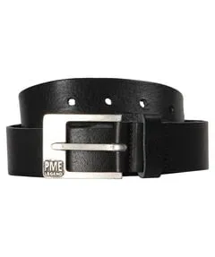 PME LEGEND Far West Ledergürtel schwarz 95 - Gürtel aus 100% Rindsleder mit hochwertiger Einfachdornschließe, ideal für einen lässigen Look und langlebigen Komfort.