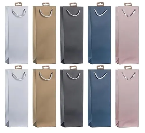 Laro Premium Weinflaschentüten Geschenkverpackung Blumen 10-100 Stk, Anzahl:40, Muster Tüten:Luxury