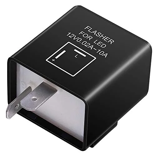 Kinstecks ​​2Pin Blinkrelais 12 V Motorradanzeigen LED-Licht Blinker für Motorrad-LED-Anzeigen Blinkerlicht