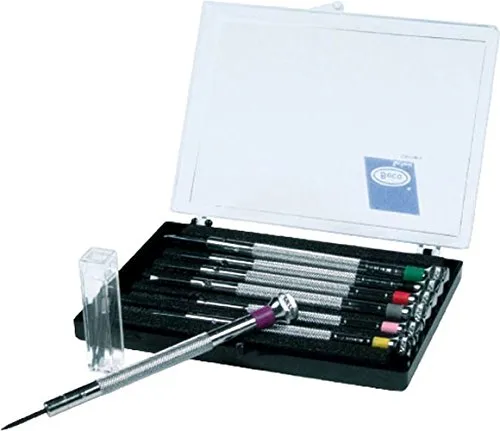 Beco Uhrmacher Schraubendreher Set mit 7 Bits