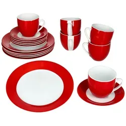 MamboCat Kaffeeservice 18tlg in rot von MamboCat
