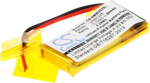 TECHTEK Akku Kompatibel mit [Sony] NWZ-W202, SBH80 Ersetzt LP401225