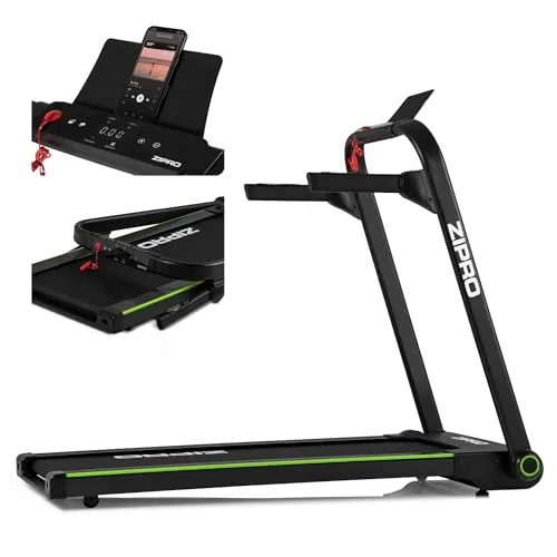 Zipro Jogger Elektrisches Laufband - Zusammenklappbar für Heimfitness - Laufband für effektives Training zu Hause, steuerbar über ein intuitives Touchscreen-Display. Kompakt und zusammenklappbar, ideal für kleine Räume.