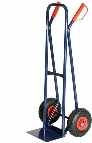FORT Transportkarre TK 200 - Robuste Transportlösung - Transportgeräte & Rampen mit hoher Tragfähigkeit von 200 kg, luftbereift und ideal für schwere Lasten, ausgestattet mit Sicherheitsbügelgriffen und stabiler Stahl-Rohrkonstruktion.