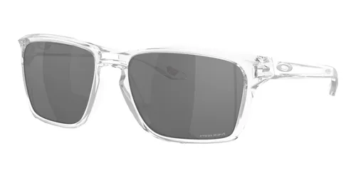 Oakley Sylas Polished Clear / Prizm Black - Sportbrille mit Prizm-Glastechnologie für verbesserte Farb- und Kontrastwahrnehmung. Leichter Rahmen, kompatibel mit Kopfbedeckungen und ideal für aktive Sportler.
