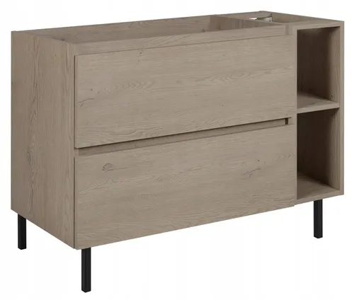 SIMPLE Badmöbel Set 80 cm mit Regal und Füßen