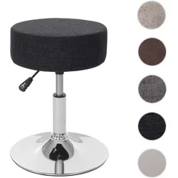 Mendler Hocker HWC-C22, höhenverstellbarer Schminkhocker - Barhocker mit drehbarem Design, stufenlos höhenverstellbar und rutschsicher - ideal für Schmink- und Arbeitsbereiche.