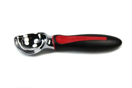 TUPPERWARE Küchenhelfer Eisportionierer Venezia schwarz rot Portionier Eiskugel