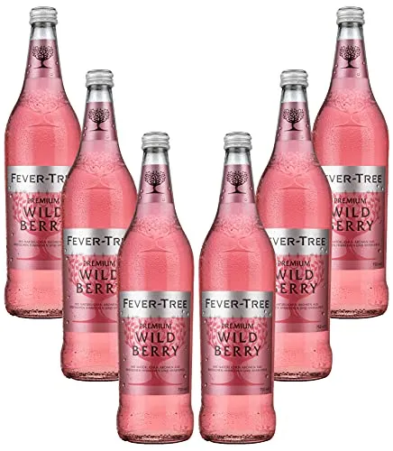 Fever Tree Premium Wild Berry 6er Set 0,75L - Limonade mit fruchtigem Wild Berry Geschmack, ideal für Cocktails und Erfrischungen, inkl. Pfand MEHRWEG