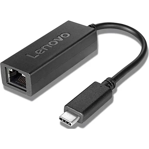 Lenovo USB-C auf LAN Adapter - Multimedia Netzwerkadapter für schnelle Gigabit Ethernet-Verbindungen, ideal für Home Office und professionelle Anwendungen.