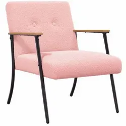 vidaXL Sessel Rosa – Eleganter Komfort in lockigem Stoff