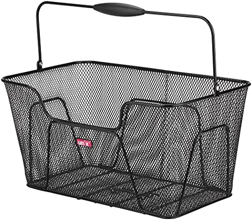 Proline Rinaldo Hinterradkorb, schwarz, 48 x 28 x 17 cm