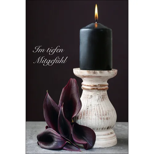 einfühlsame Trauerkarten Beileidskarten Klappkarten Kondolenzkarten 10Kuverts 10