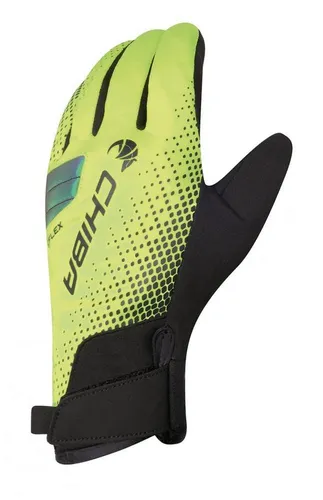 Chiba Winter-Fahrradhandschuhe BioXCell Warm - Größe S, Gelb - Atmungsaktive und winddichte Fahrradhandschuhe mit griffiger Innenhand und anatomischer Gelpolsterung für optimalen Komfort. Ideal für kalte Tage und sicheren Halt beim Fahren.