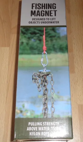 Magnet für Magnetfischen mit 20m Nylonseil und 150 kg Zugkraft