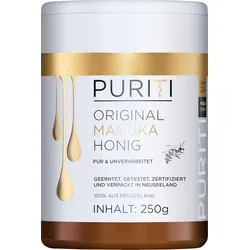 PURITI Manuka Honig MGO 850+ 250g - Premium Brotaufstrich mit zertifiziertem MGO-Gehalt, laborgeprüft und frei von Zusatzstoffen - direkt aus Neuseeland für höchste Qualität.