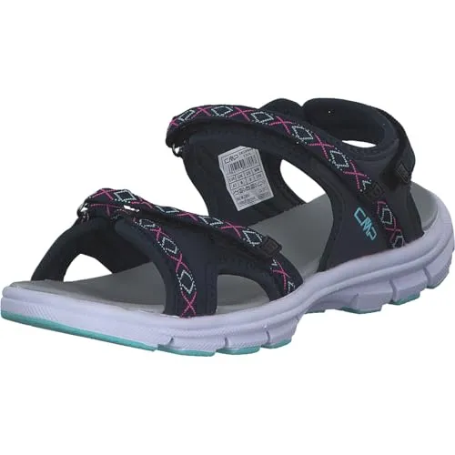 CMP Damen Almaak Hiking Sandal, Antracite-Acqua, 36 - Wanderschuhe mit 3 Verschluss- und Verstellsystemen, ideal für optimalen Halt und Komfort auf Wanderungen, leicht mit nur 180 g.