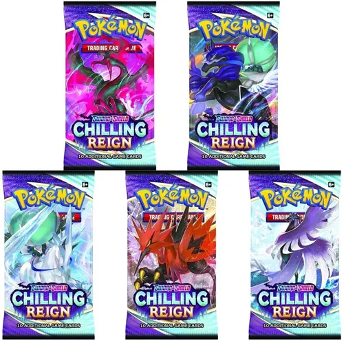 AMIGO Sammelkarte Sword & Shield - Chilling Reign Booster Pack Einzelbooster English