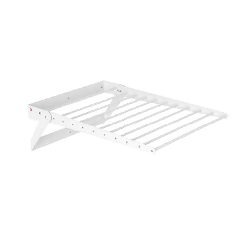 Hailo Anbau Wäschetrockner - 3271901 - Wäscheständer für Schrankbreite 60 cm, platzsparend und ideal für kleine Räume, in elegantem Weiß.