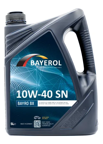 BAYEROL BX 10W-40 SN Teilsynthetisches Motorenöl, 5L, Hergestellt in Deutschland, Germany