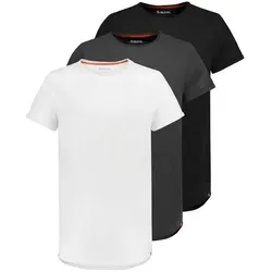 SUBLEVEL T-Shirt Kurzarm Rundhals 3er Pack (3-tlg) 3er Pack Basic T-Shirt schwarz XXL