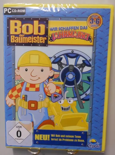 Bob der Baumeister Jahrmarkt - Wir schaffen das - PC-Spiel für Kinder ab 0 Jahren, fördert erstes Lernen mit spannenden Spielen im Geschichtenmodus und ist ideal für junge Baumeister.