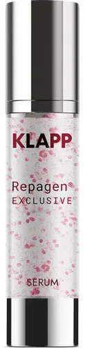 KLAPP REPAGEN EXCLUSIVE Serum 50 ml - Luxuriöses Anti-Aging Serum für Tagespflege, das die Kollagensynthese stimuliert und die Haut sichtbar glatter erscheinen lässt. Ideal als Make-up Grundlage und frei von Mineralölen, Silikonen und Parabenen.