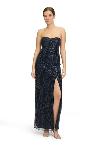Vera Mont Abendkleid mit Pailletten - Elegantes Abendkleid in Maxi-Länge mit figurbetonter Passform und modernen Cut-Outs. Ideal für festliche Anlässe, strahlt zeitlose Eleganz aus und setzt deinen Oberkörper mit herzförmigem Ausschnitt stilvoll in Szene.