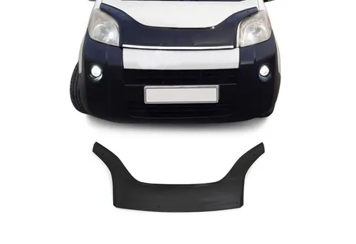 OMAC Lüftungsgitter Motorhaube Deflektor für Fiat Qubo 2007-2021 - Hochwertiger Luftabweiser für optimale Aerodynamik und Schutz vor Schnee. Einfache Montage, langlebig und in elegantem Dunkel Schwarz. Ideal für Rahmen- & Karosserieteile.