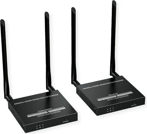 Wireless HDMI 4K A/V System, 50 m - Wireless Video-Sender mit beeindruckender 4K Bildqualität und einer Reichweite von bis zu 50 m, ideal für Heimkino und Präsentationen.