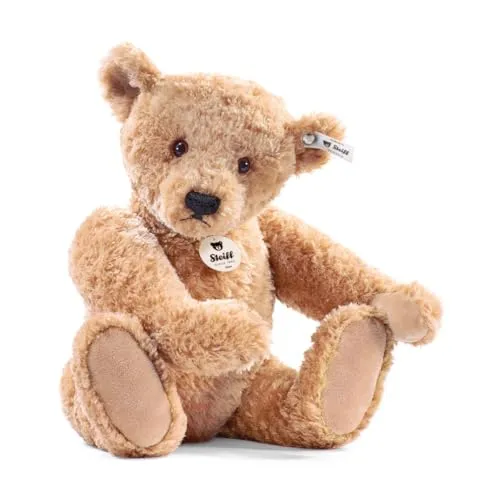 Steiff Kuscheltier Elmar Teddybär - 40 cm weicher Spielkamerad - Plüsch-Spielzeug, das Original Steiff Kuscheltier Elmar ist mit seiner weichen Plüschoberfläche und den Kunststoffaugen der perfekte treue Begleiter für Kinder jeden Alters.