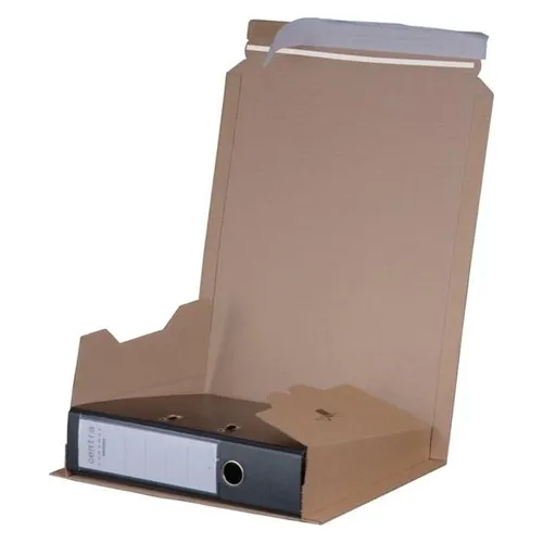 20x smartboxpro 211104620 Ordner-Versandkarton DIN A4, braun - Praktische Versandkartons für Ordner im Format DIN A4, aus stabiler Wellpappe gefertigt. Ideal für den sicheren Transport von bis zu 2 Ordnern. Mit Haftklebung und Aufreißhilfe für einfachen Gebrauch.