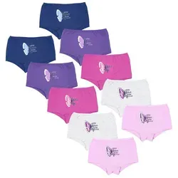 TupTam Unterhosen Mädchen Shorts 10er Pack - Unterhosen für Mädchen, bequeme Baumwollshorts mit fröhlichen Designs, ideal für Spiel und Freizeit, perfekter Sitz und maximale Bewegungsfreiheit.
