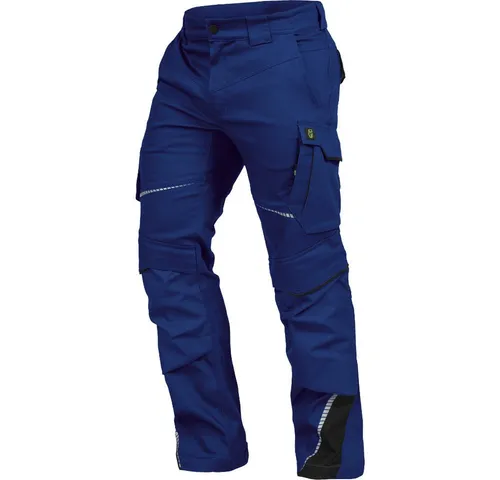 Leibwächter Bundhose kornblau/schwarz Gr.54 - FLEXH2054 - Arbeits- & Schutzkleidung mit reflektierenden Elementen für hohe Sichtbarkeit, strapazierfähigem Material und praktischen Taschen für Werkzeug und Stifte.