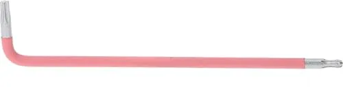 KS TOOLS Kugelkopf-Torx-Winkelstiftschlüssel, XL, T10, Pink