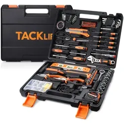 Tacklife TLHTS01HD - 142-teiliges Werkzeugset für den Hausgebrauch, mit vielen Werkzeugtypen und perfekt für die meisten Heimwerkerarbeiten