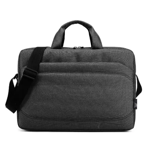 Ewent EW2515 Laptoptasche, 15,6-Zoll-Laptoptasche, wasserdichte Laptop-Computertasche, Umhängetasche für Frauen, Männer, Lehrer, Reisen, Arbeit, Universität, Schule, Schwarz