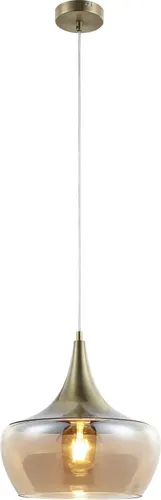 NOWA Hängeleuchte AROLA - Höhenverstellbar 40-150cm - Moderne Hängeleuchte in Messingfarbe, ohne Leuchtmittel, ideal für individuelle Lichtgestaltung in jedem Raum.