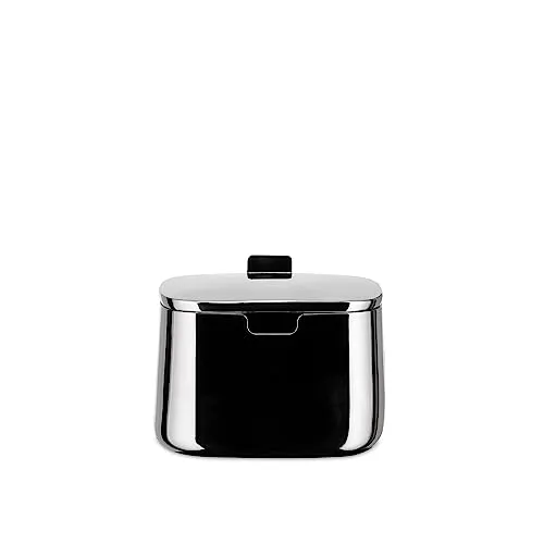 Alessi Zuckerdose aus Edelstahl, Silber, 8.3 x 9 x 35 cm in silber von Alessi
