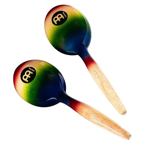 Meinl MWM1MC Maracas - Bunte Holzmaracas - Percussion - Aus hochwertigem Holz, ideal für lebendige Beats und musikalische Vielfalt in jedem Ensemble.