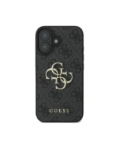 Guess 4G Big Logo Hülle für iPhone 16 Plus - Grau - Elegante Handyhülle für iPhone 16 Plus mit unverwechselbarem Guess-Logo, hochwertigen Materialien zum Schutz vor Kratzern und Stürzen, in limitierter Auflage erhältlich.