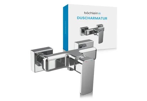 Bächlein Badarmatur Duscharmatur Leonte - Einhebel-Mischbatterie für Dusche - Armaturen für die Dusche, hochwertige Einhebel-Mischbatterie aus verchromtem Messing mit Geräuschdämpfern für einen leisen Wasserfluss und einfache Montage.