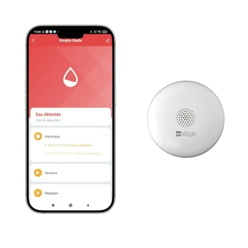 Osafe Wasserleck- und Überschwemmungsmelder – Vernetzt – WLAN 2,4 GHz