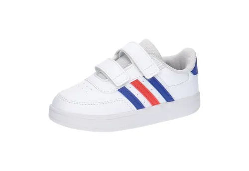 adidas Kinder Sneaker Breaknet 2.0 CF I - Sneaker für Babys und Kleinkinder mit sportlichem Tennis-Design und sicherem Klettverschluss. Dämpfende Zwischensohle für Komfort und Teil des Engagements gegen Plastikmüll mit mindestens 50 % Recycling-Anteil.