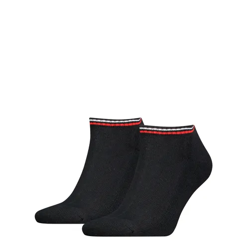 Tommy Hilfiger Unisex Sneaker-Socken 2-er Pack| Gr. 39/42 | Black