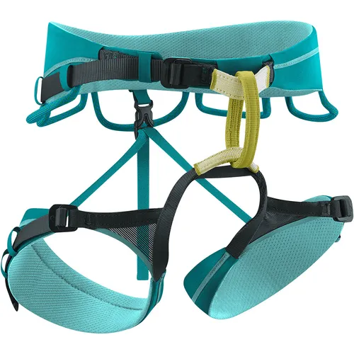 Edelrid Damen Autana Klettergurt Größe L - jade - Leichter Performance-Alpinklettergurt für ambitionierte Kletterinnen, bietet optimale Ausstattung und Komfort für herausfordernde Klettertouren.